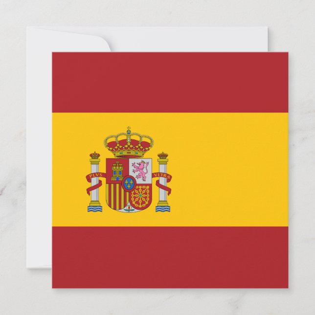 Convite da bandeira da espanha (Frente)