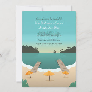 Convite da beira do lago