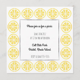 Convite da beira do limão