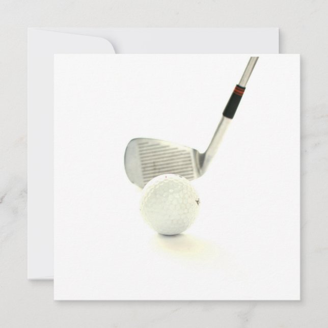 Convite da bola de golfe e do clube (Frente)