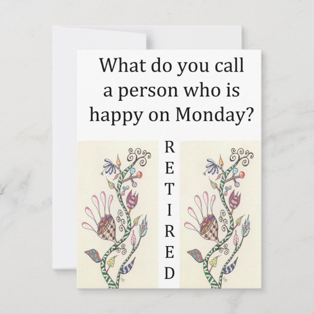 Convite da celebração da aposentadoria (Frente)