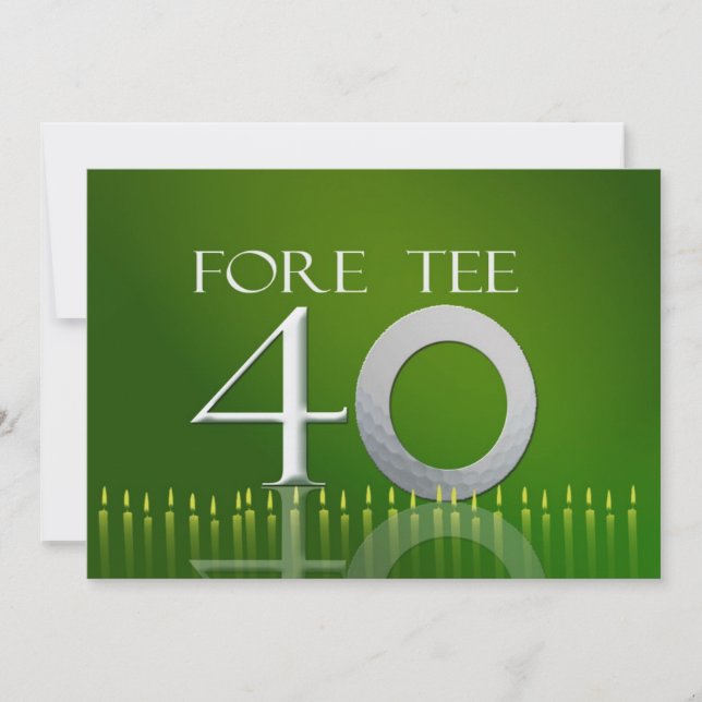 Convite da celebração do aniversário de 40 anos - (Frente)