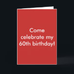 Convite da celebração do aniversário do vermelho<br><div class="desc">Grande convite!</div>