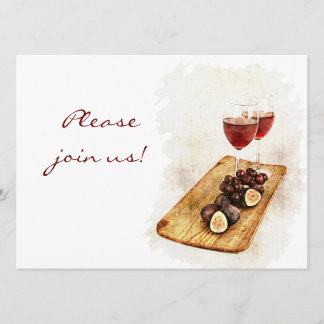 Convite da celebração do comensal do vinho