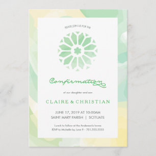 Convite da confirmação, meninas ou meninos