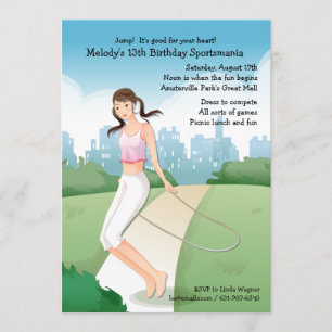 Convite da corda de salto