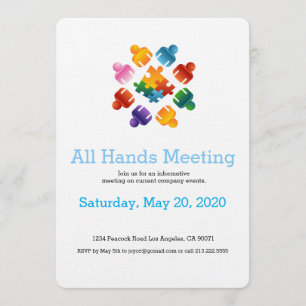 Convite da equipe do quebra-cabeça