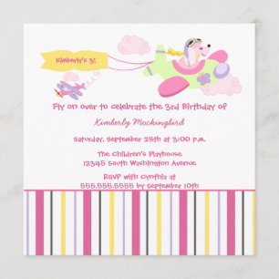 Convite da festa de aniversario de meninas do