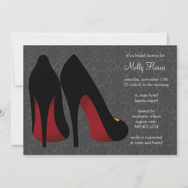 Convite da festa de solteira do damasco (Frente)