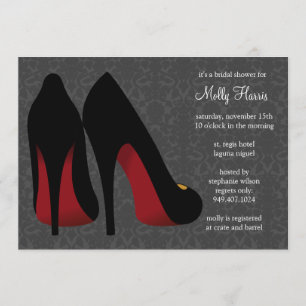 Convite da festa de solteira do damasco