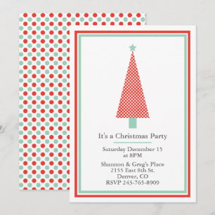 Convite da festa natalícia da árvore de Natal da