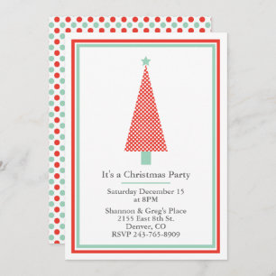 Convite da festa natalícia da árvore de Natal das