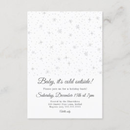 Convite da festa natalícia do inverno dos flocos