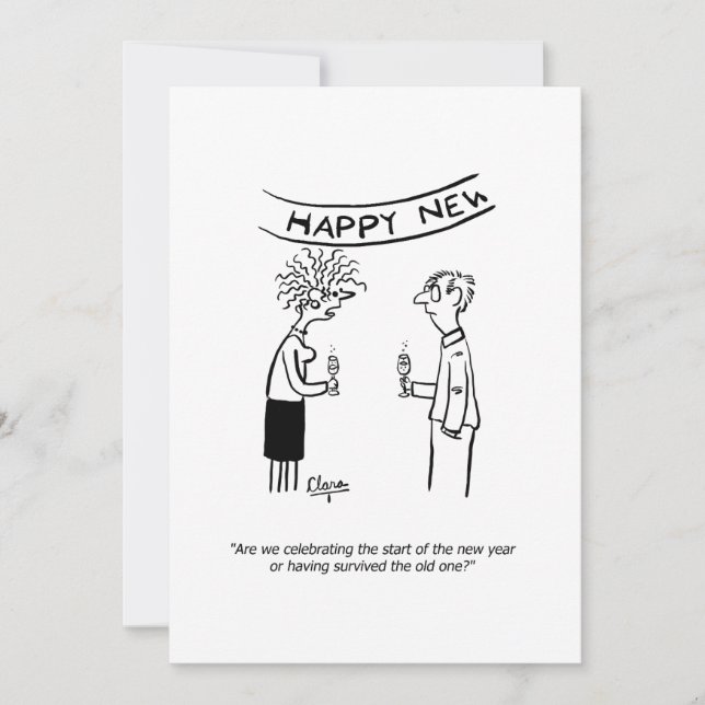 Convite da festa natalícia - Natal, o ano novo (Frente)