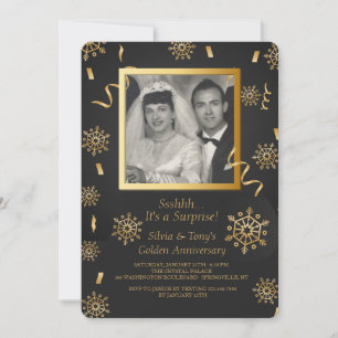 Convite da foto da celebração do inverno