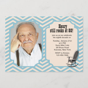 Convite da foto de Chevron da cadeira de balanço