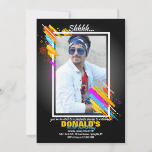 Convite da foto do quadro da arte moderna