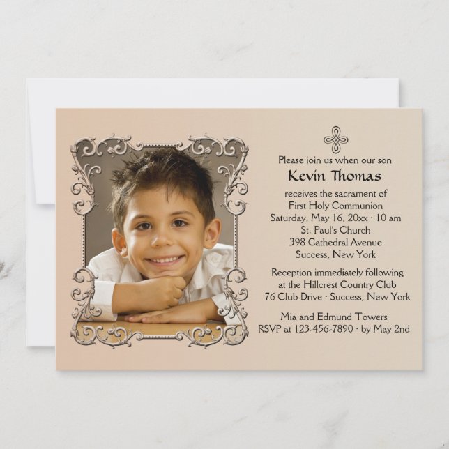 Convite da foto do quadro do Velho Mundo (Frente)