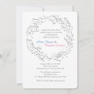 Convite da grinalda do marfim