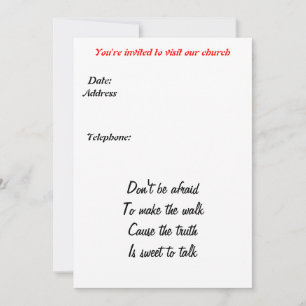 Convite da igreja