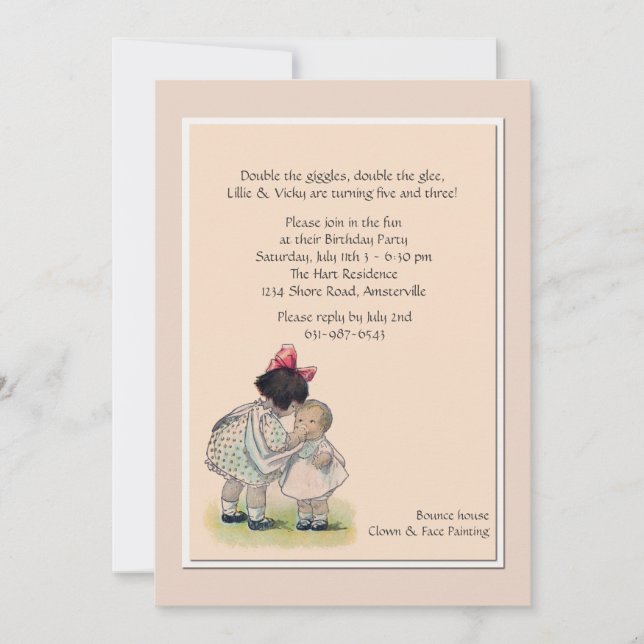 Convite da irmã mais nova da irmã mais velha (Frente)