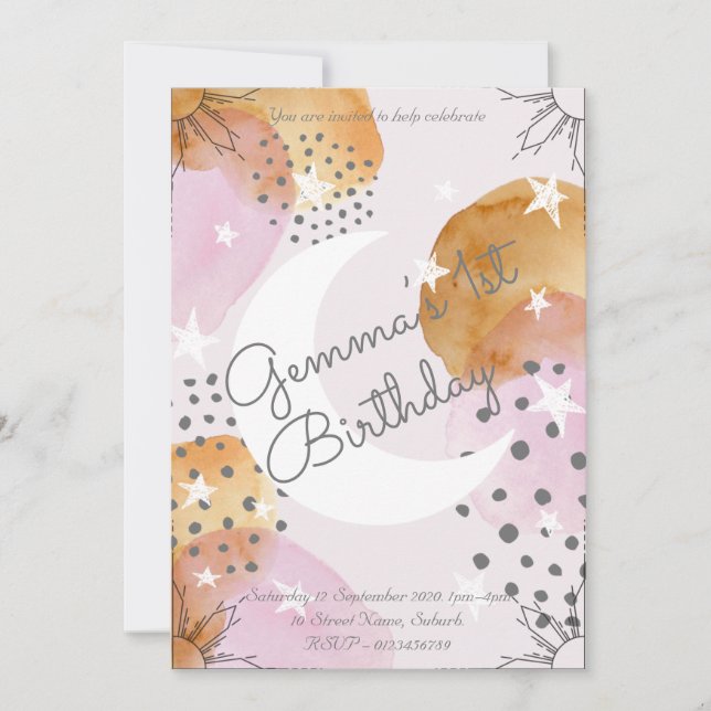 Convite da Lua Rosa (Frente)