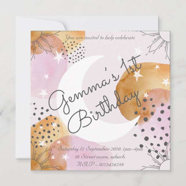 Convite da Lua Rosa (Frente)