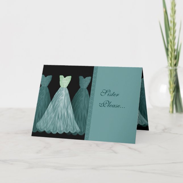 Convite da madrinha de casamento da IRMÃ - (Frente)