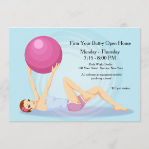 Convite da malhação da bola do exercício