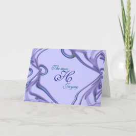 Convite da mistura da lavanda do casamento alguma