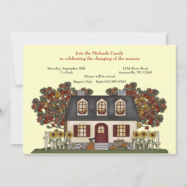 Convite da mudança das estações (Frente)