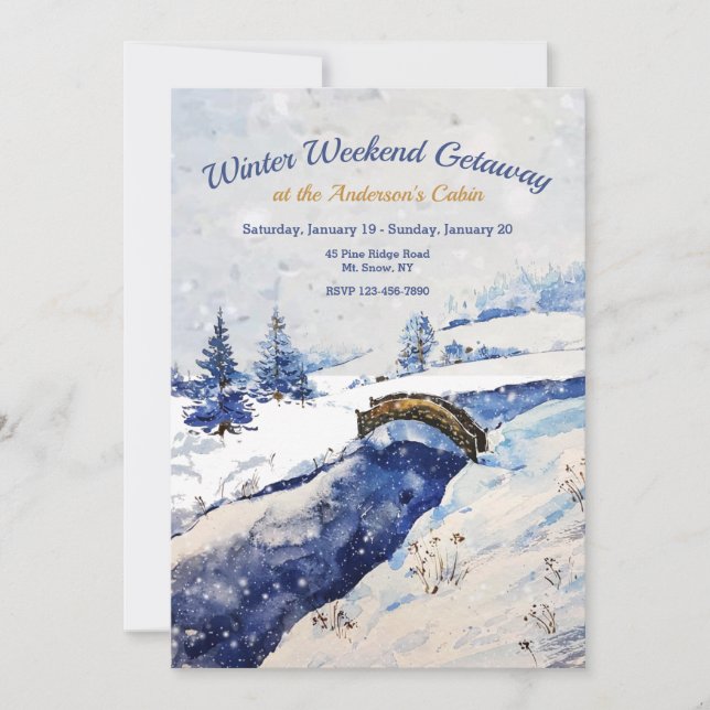 Convite da Ponte do Rio de Inverno (Frente)