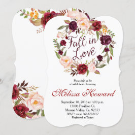 Convite da queda do chá de panela de Marsala