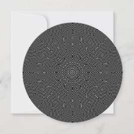 Convite da Rodada Infinity em Preto e Branco