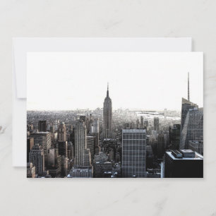 Convite da Silhueta da Cidade de Nova York
