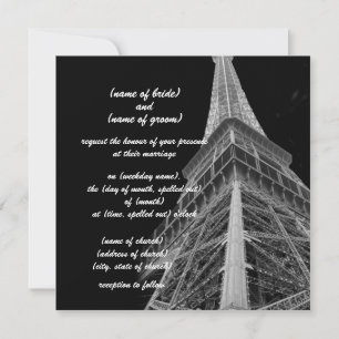 convite da torre do eiffel