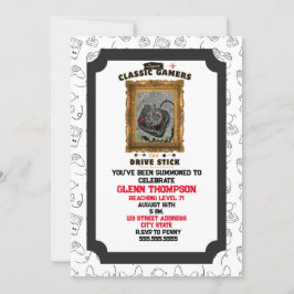 Convite da Visão Groovy para Gamers Clássicos