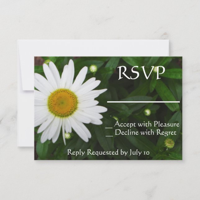 Convite Daisy RSVP (Frente)
