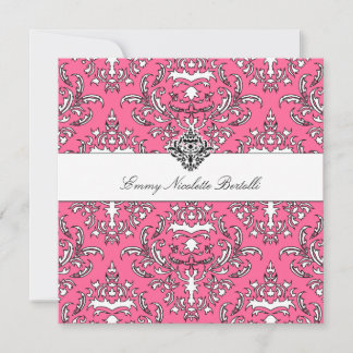 Convite Damask 311-Emmy Pink Delish