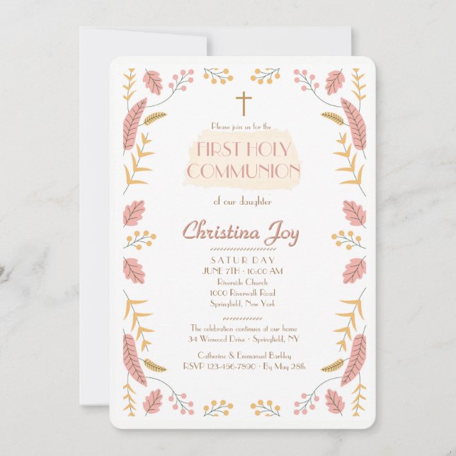 Convite das folhas e das bagas (Frente)