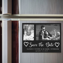 Convite Data de salvamento da foto de casamento do guião c