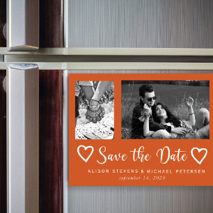 Convite Data de salvamento da foto de casamento do guião c