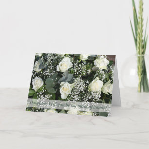 Convite Daughter, Please be my Maid of Honor?