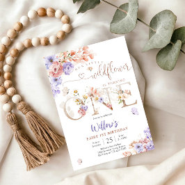 Convite de 1º Aniversário da Fada Floral