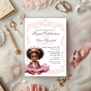 Convite de 1º Aniversário de Princesa Afro-America