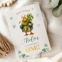 Convite de 1º Aniversário - Dia de São Patrício