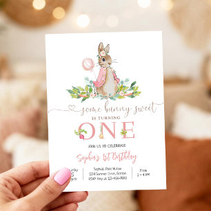 Convite de 1º Aniversário do Bunny