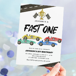 Convite de 1º Aniversário do Carro de Corrida Fast
