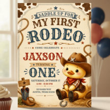 Convite de 1º Aniversário do Primeiro Rodeio do Pa