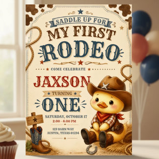 Convite de 1º Aniversário do Primeiro Rodeio do Pa